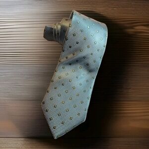 ZODIAC Florentine‎ Brand Necktie Blue Geometric 58x4" Silk Tie  1518